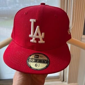 New Era LA Dodgers Red LA Cap